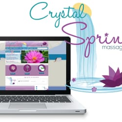 Architektos Design - Crystal Springs Massage Therapy Logo, Web, and Print Design