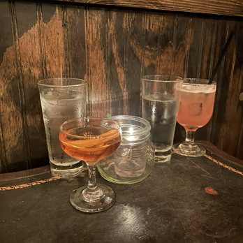 Watts & Ward - The left drink is the daddy issues drink, the one on the right was requested.:) - Speakeasies Near Me - Raleigh, North Carolina Watts & Ward - The left drink is the daddy issues drink, the one on the right was requested.:) - Speakeasies Near Me - Raleigh, North Carolina