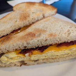Grilled Cheese Breakfast Sandwich.
