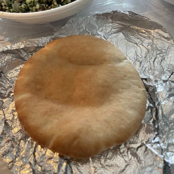 Simone's Kitchen - Very small cold pita !  Only got 1 for the hummus. - Mediterranean Near Me - Schenectady, New York