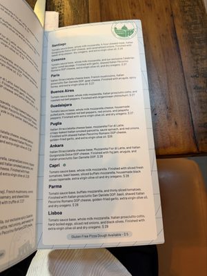 Menu photo 1 Capitale Pizzeria Seattle, WA Menu photo 1 Capitale Pizzeria Seattle, WA