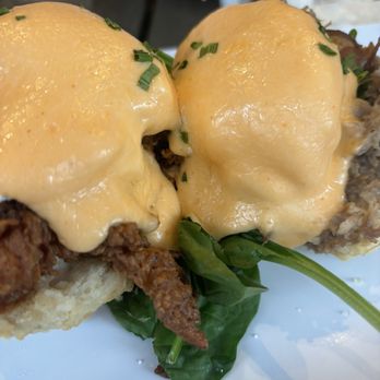 Ruby Slipper Central Business District - Chicken St. Charles Eggs Benedict A pulled pork eggs Benedict - Breakfast & Brunch Near Me - New Orleans, Louisiana Ruby Slipper Central Business District - Chicken St. Charles Eggs Benedict A pulled pork eggs Benedict - Breakfast & Brunch Near Me - New Orleans, Louisiana
