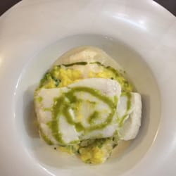 Ti Coz - Pavé de skrei émulsion de châtaigne sur risotto légèrement safrané