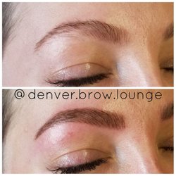 Denver Brow Lounge - Before and after microblading