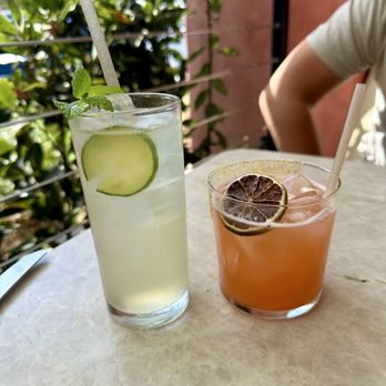 Great White Melrose - Cucumber Rickey & Strawberry Margarita - Salad Near Me - West Hollywood, California Great White Melrose - Cucumber Rickey & Strawberry Margarita - Salad Near Me - West Hollywood, California
