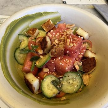 True Food Kitchen - Watermelon and seared halloumi salad - New American Near Me - Walnut Creek, California True Food Kitchen - Watermelon and seared halloumi salad - New American Near Me - Walnut Creek, California