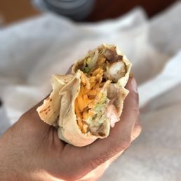Shrimp burrito