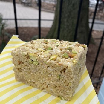 Hani's Bakery - $8 Pistachio Halva Rice Krispie Treat - Bakeries Near Me - New York, New York Hani's Bakery - $8 Pistachio Halva Rice Krispie Treat - Bakeries Near Me - New York, New York