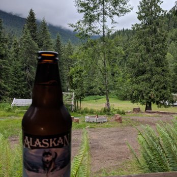 Lodge Near Mt Rainier - View from Family Cabin Porch - Hotels Near Me - Ashford, Washington