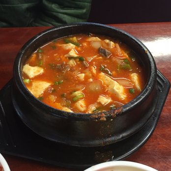 Seoul Restaurant - Tofu Soup w/ Beef, came out boiling, remember to blow - Korean Near Me - Olympia, Washington Seoul Restaurant - Tofu Soup w/ Beef, came out boiling, remember to blow - Korean Near Me - Olympia, Washington