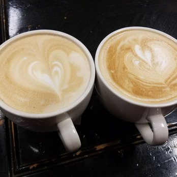 Covenant Coffee - A flat white and a white chocolate mocha - Coffee & Tea Near Me - Bakersfield, California Covenant Coffee - A flat white and a white chocolate mocha - Coffee & Tea Near Me - Bakersfield, California