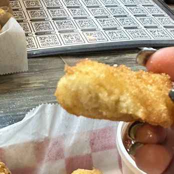 Clyde Cooper's Barbecue - Hush puppies-nice flavor and perfectly crunchy - Barbeque Near Me - Raleigh, North Carolina