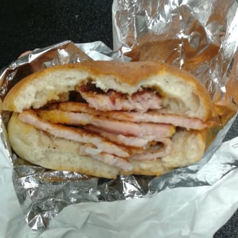 Carousel Bakery - Peameal bacon in a soft country bun - Sandwiches Near Me - Toronto, Ontario Carousel Bakery - Peameal bacon in a soft country bun - Sandwiches Near Me - Toronto, Ontario