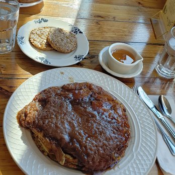 The Birch Door Cafe - Apple pancake side of veggie sausage patties. - Breakfast & Brunch Near Me - Bellingham, Washington The Birch Door Cafe - Apple pancake side of veggie sausage patties. - Breakfast & Brunch Near Me - Bellingham, Washington