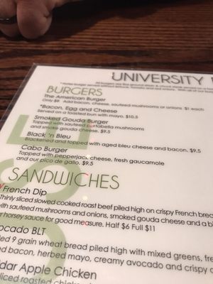 Menu photo 5 University Roadhouse Kalamazoo, MI