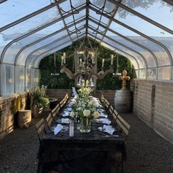 CasaV - Vojvoda Family Estate - Warm and nicely appointed greenhouse that held about 45 guests. Perfect for any kind of weather.