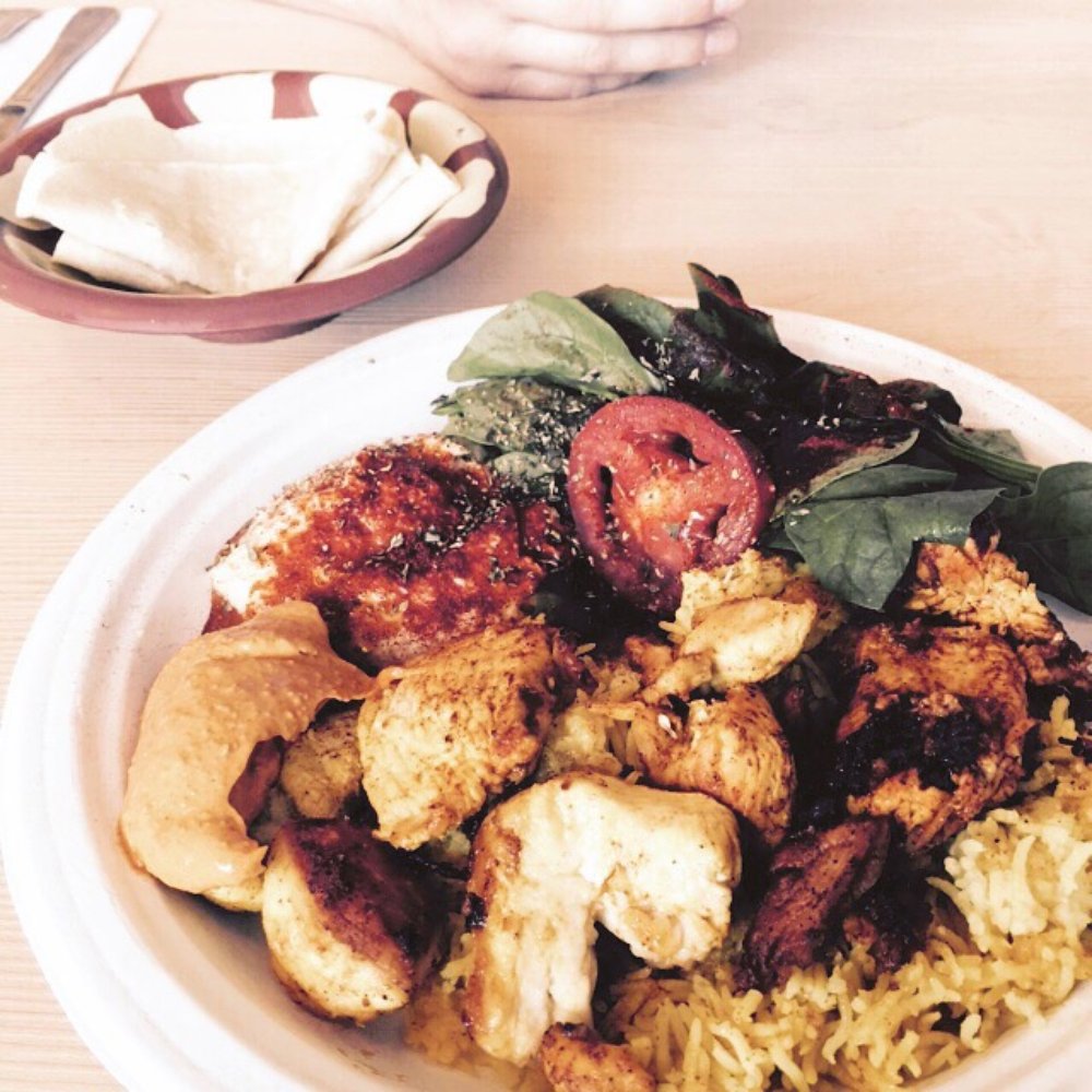Paprika Cafe - Gluten free dairy free chicken plate owner prepared for me. - Mediterranean Near Me - Monterey, California Paprika Cafe - Gluten free dairy free chicken plate owner prepared for me. - Mediterranean Near Me - Monterey, California