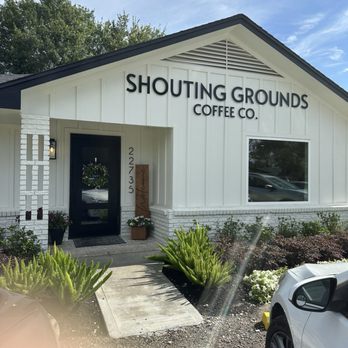 Shouting Grounds Coffee - Outside - Coffee & Tea Near Me - New Caney, Texas