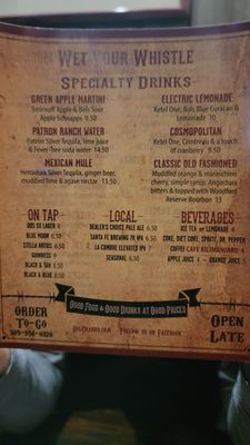 Menu photo 4 Del Charro Santa Fe, NM