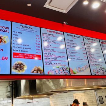 Teriyaki One - Menu board - Japanese Near Me - South Plainfield, New Jersey