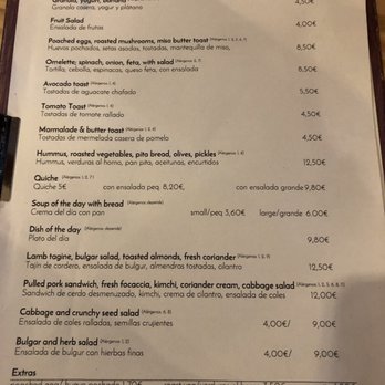 Santosha - Menu - Breakfast & Brunch Near Me - Palma, PM