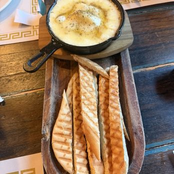 The Sizzle BBQ - Melted provolone with olive oil. Bread was good. - Sandwiches Near Me - Newton, New Jersey