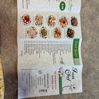 Iron Chef - Menu - Chinese Near Me - Lexington, Kentucky