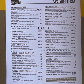 Storico Spaghetteria - Menu! - Tuscan Near Me - Tustin, California Storico Spaghetteria - Menu! - Tuscan Near Me - Tustin, California