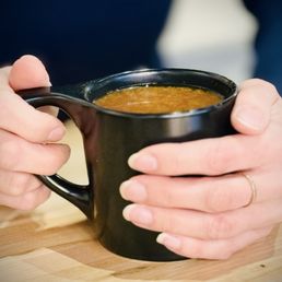 Americano with oat milk.