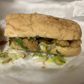 Dan's Poboys and Seafood - Shrimp Po'Boy with lettuce and mayo - Seafood Near Me - Diamondhead, Mississippi Dan's Poboys and Seafood - Shrimp Po'Boy with lettuce and mayo - Seafood Near Me - Diamondhead, Mississippi