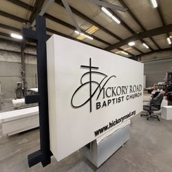 CB Shelton Enterprises - Painted Foam Panel Sign with Raised graphics and text