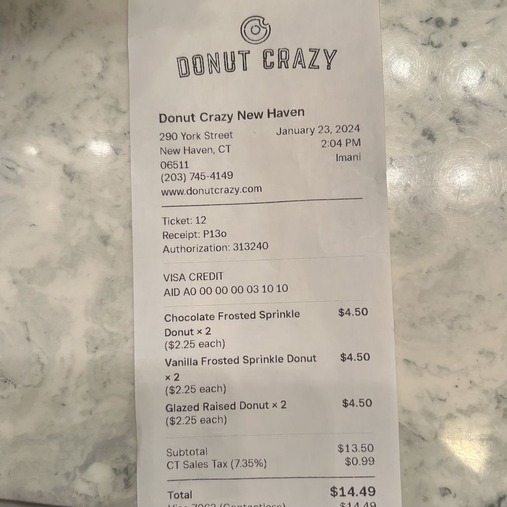 Donut Crazy - New Haven - Price point - Donuts Near Me - New Haven, Connecticut