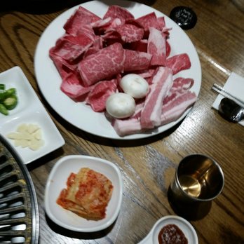 Kobi Korean BBQ - Beef and pork belly slice. Ridicoulous they charge 24.99 for this little beef. And 16.99 for this little pork slices. Rip off - Barbeque Near Me - Vaughan, Ontario Kobi Korean BBQ - Beef and pork belly slice. Ridicoulous they charge 24.99 for this little beef. And 16.99 for this little pork slices. Rip off - Barbeque Near Me - Vaughan, Ontario