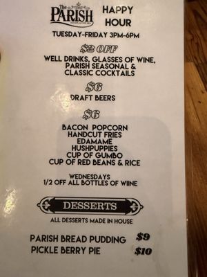 Menu photo 4 The Parish Tucson, AZ Menu photo 4 The Parish Tucson, AZ