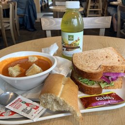 Pick two special Tomato soup half Mediterranean without feta Pick two special Tomato soup half Mediterranean without feta