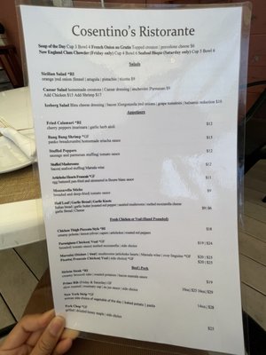 Menu photo 6 Cosentino's Ristorante Geneva, NY