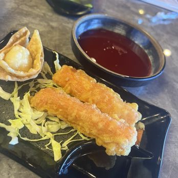 A Sushi and Grill - 3. Cream Cheese Wonton and 9. Crab Stick Tempura - Sushi Bars Near Me - Tempe, Arizona A Sushi and Grill - 3. Cream Cheese Wonton and 9. Crab Stick Tempura - Sushi Bars Near Me - Tempe, Arizona