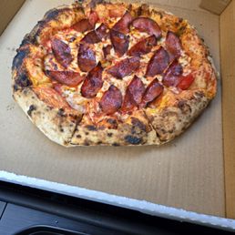 Hot honey pepperoni pizza!