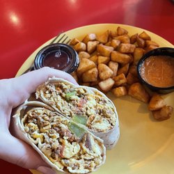 Opera House Coffee and Food Emporium - Breakfast Classic Burrito and Breakfast Potatoes