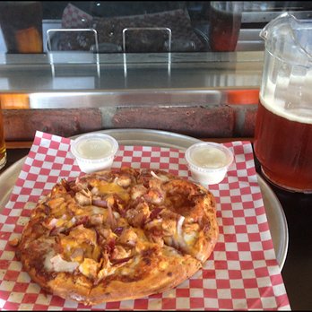 Campelli's Pizza - "Fumo BBQ" pizza, complete with a pitcher of $5.00 ale; the bargain-priced beer/ale is only offered on Sundays. - Pizza Near Me - Roseville, California Campelli's Pizza - "Fumo BBQ" pizza, complete with a pitcher of $5.00 ale; the bargain-priced beer/ale is only offered on Sundays. - Pizza Near Me - Roseville, California