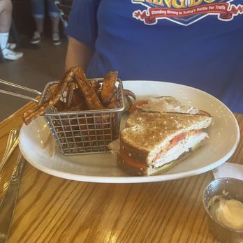 Cafe 25:35 - Half eaten club with sweet potato fries - American Near Me - Buckeye, Arizona