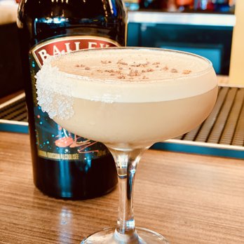 Twenty Two Taphouse - a cocktail in a coupe glass - Salad Near Me - Sechelt, British Columbia