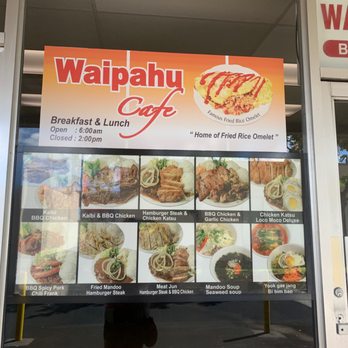 Waipahu Cafe - Window menu - Diners Near Me - Waipahu, Hawaii Waipahu Cafe - Window menu - Diners Near Me - Waipahu, Hawaii