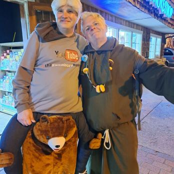Donut Friar - The Donut Friar Mascot and my bf being The Gatlinburg Hussey on Halloween! - Donuts Near Me - Gatlinburg, Tennessee Donut Friar - The Donut Friar Mascot and my bf being The Gatlinburg Hussey on Halloween! - Donuts Near Me - Gatlinburg, Tennessee