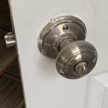 Bouley's Painting - typical doorknob treatment - Painters Near Me