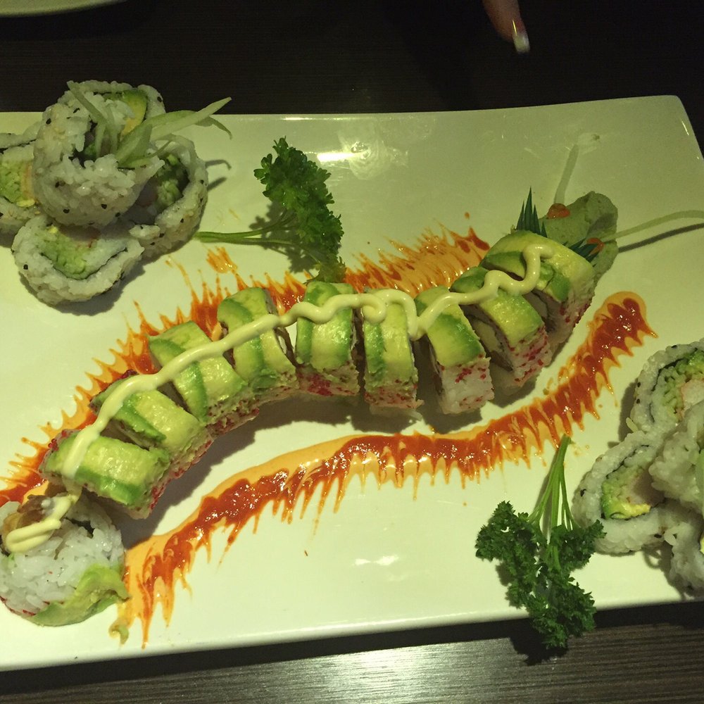 Posh Sushi & Grill - Dragon rolls tht looks like a dragon and california rolls - Sushi Bars Near Me - Laredo, Texas Posh Sushi & Grill - Dragon rolls tht looks like a dragon and california rolls - Sushi Bars Near Me - Laredo, Texas