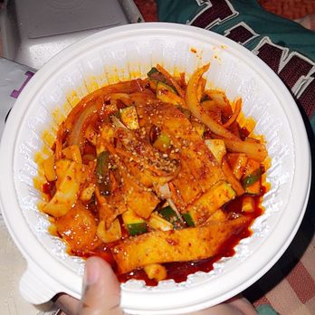 8 Star K - Sooooo this is the spicy squid and rice. You know its good if I was sweating and had a runny nose!!!! So good and nice and spicy. - Korean Near Me - Yucca Valley, California