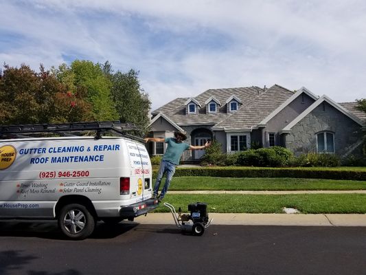 Gutter Cleaning and Roof Maintenance Done RIGHT! - Based in Danville and Proudly Serving Alamo for over 24 years....
Full scale Roof + Gutter Cleaning/Repair, Gutter Guards 
Roof Moss Removal, Pressure Washing,
Solar Panel Cleaning
Bird Control/ Pigeon Control. 

Professional and Trustworthy Service at Competitive prices!

House Prep is a professional home maintenance and exterior cleaning company specializing in seasonal maintenance services and Full roof and gutter maintenance, cleaning and repair.

Check out our website for lots more info and seasonal Offers!