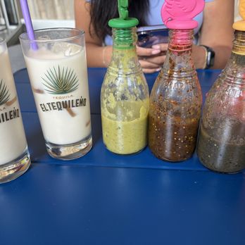 Pinche Taco Shop - Horchata and salsa from mild, medium, and spicy. - Mexican Near Me - Vancouver, British Columbia Pinche Taco Shop - Horchata and salsa from mild, medium, and spicy. - Mexican Near Me - Vancouver, British Columbia
