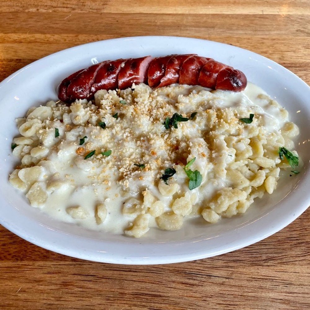 Würst Bier Hall - Spaetzle Mac & Cheese, German Classic Wurst - German Near Me - Fargo, North Dakota Würst Bier Hall - Spaetzle Mac & Cheese, German Classic Wurst - German Near Me - Fargo, North Dakota